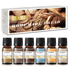 EUQEE 6pcs Fragrance Oils Set 10ml Aroma Oil Gift Box For Humidifier Diffuser Candle