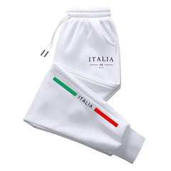 Italy Print Sweatpants High Quality Male Daily Casual Sports Jogger Pants