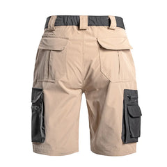 Summer Men's Tactical Cargo Shorts Quick Dry Waterproof Outdoor Shorts for Hiking Camping Trekking Fishing with Multi Pockets