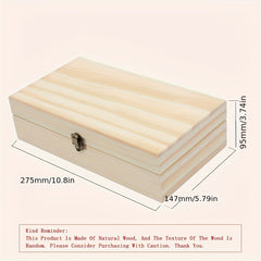 25 Grids Essential Oil Storage Box Case - Wooden Organizer for 24 Bottles of 5ml, 10ml, 15ml, Plus 1 Large Slot for 118ml, 60ml, 1-4 Oz Ounce