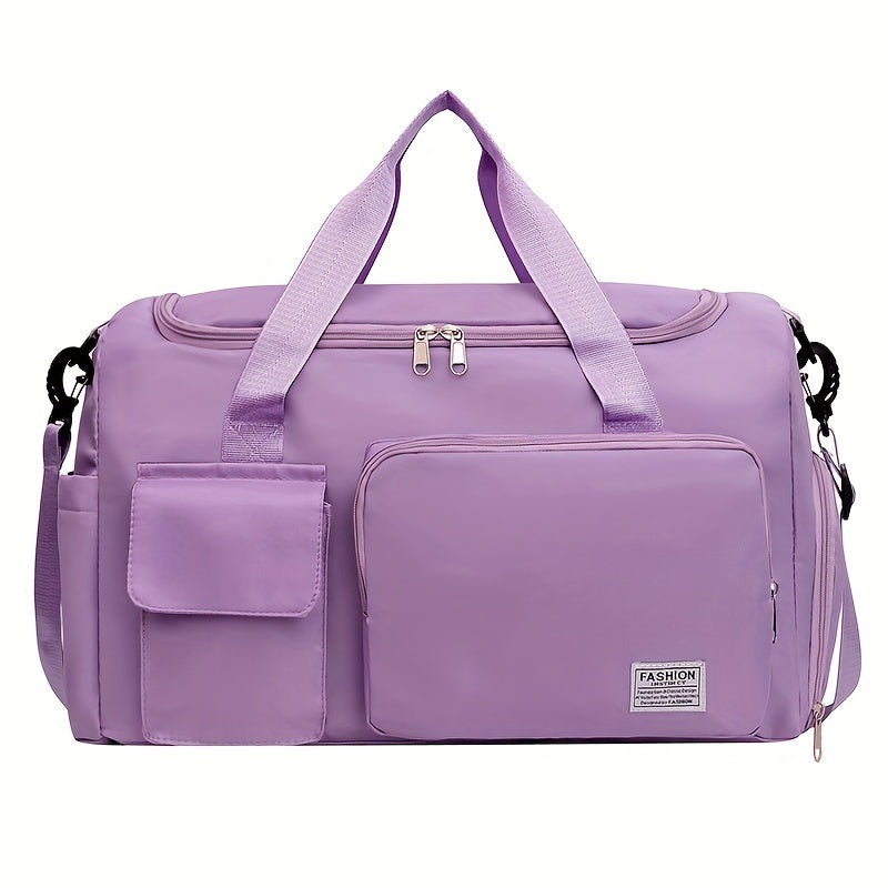 Large Capacity Short-Distance Travel Bag for Women Dry Wet Separation with Shoe Position Sports Gym Bag Casual Student Luggage Bag Men