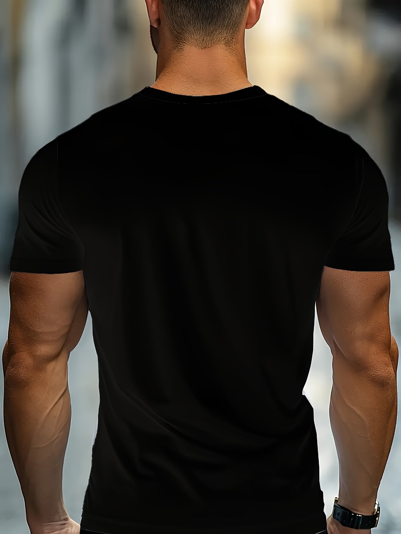 Men'S 3D Digital Print Short Sleeve T-Shirt, All-Season Breathable Round Neck Top, Non-See-Through, Stylish and Versatile, Comfortable & Lightweight, Christmas T Shirt Men Plus Size, Christmas Shirt Men Plus Size, Men Christm