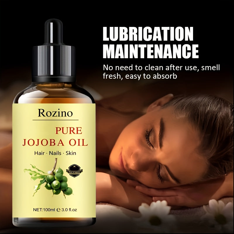 Natural Jojoba Oil Essential Oil:, Suitable for Massage, Skincare, Gua Sha, Showering, Facial Care, Body Care, Nail Care, Hair Care, And Eyelash Care
