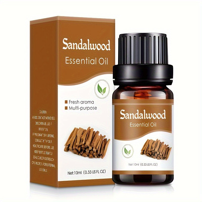 10ml Essential Oil Set - Relaxing Lavender, Uplifting Lemongrass, Romantic Rose - Fragrance Oils for Diffuser, Humidifier - Nourishing Skin and Hair, All Skin Types, Alcohol-Free, For Home, Bathroom, Office Use