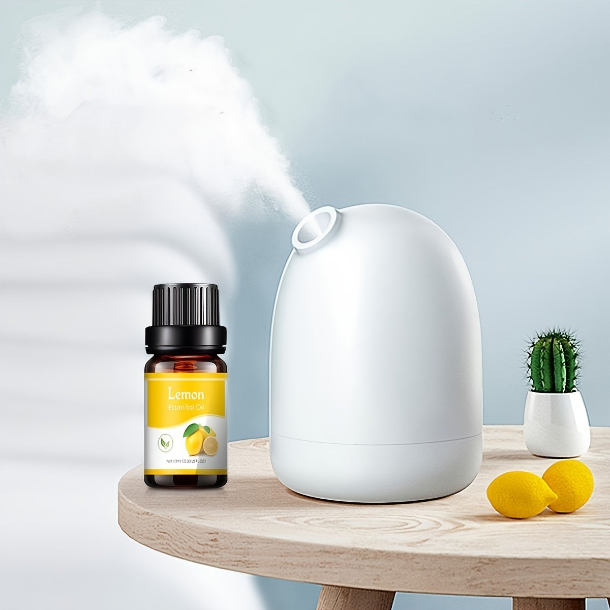 10ml Essential Oil Set - Relaxing Lavender, Uplifting Lemongrass, Romantic Rose - Fragrance Oils for Diffuser, Humidifier - Nourishing Skin and Hair, All Skin Types, Alcohol-Free, For Home, Bathroom, Office Use