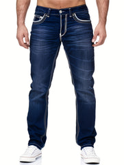 Comfy Street Style Denim Pants - Distressed, With Multiple Pockets, Fashionable and Casual Wear for Men