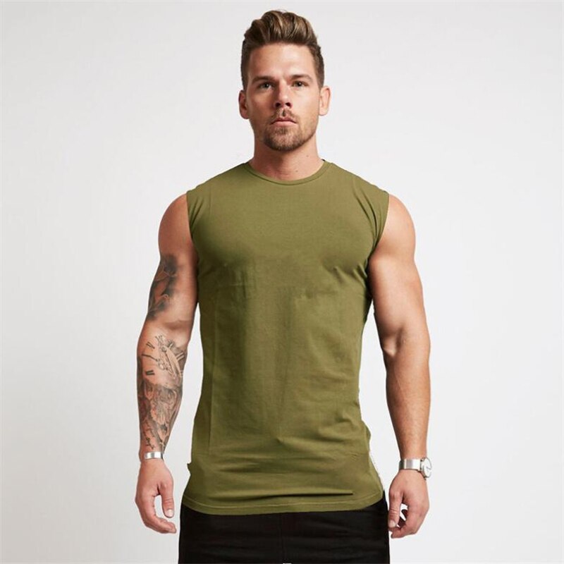 Muscleguy Brand Gyms Clothing Workout Sleeveless Shirt Tank Top Men Bodybuilding Fitness Mens Sportwear Muscle Vests Men Tanktop