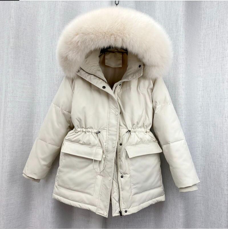 Padded Fur Parka New Big Fur Collar Down Winter Jacket