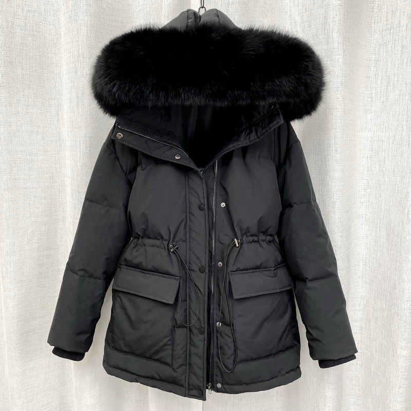 Padded Fur Parka New Big Fur Collar Down Winter Jacket