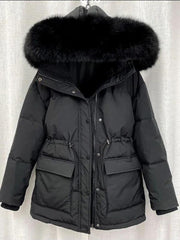 Padded Fur Parka New Big Fur Collar Down Winter Jacket