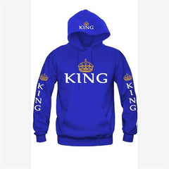 Women Men Hoodies Pullovers Tracksuits King Queen Printed Sweatshirt Lovers Couples Hoodie Hooded Sweatshirt