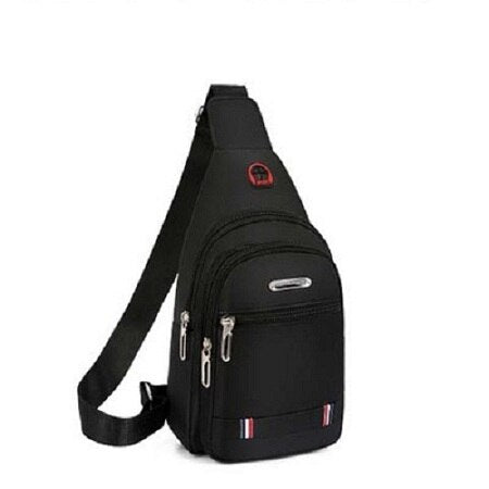 Xierya Men Crossbody Bag Simple Storage Bag for Travel Outdoor Small Black Messenger Bags Coffee Shoulder Bag Solid Color Pocket